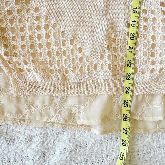 Anthropologie Sunday In Brooklyn Fiona Sweater Top Cream Size S - Picture 8 of 9